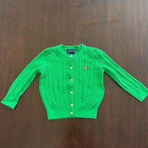 Polo by Ralph Lauren Bright Green Knit Sweater